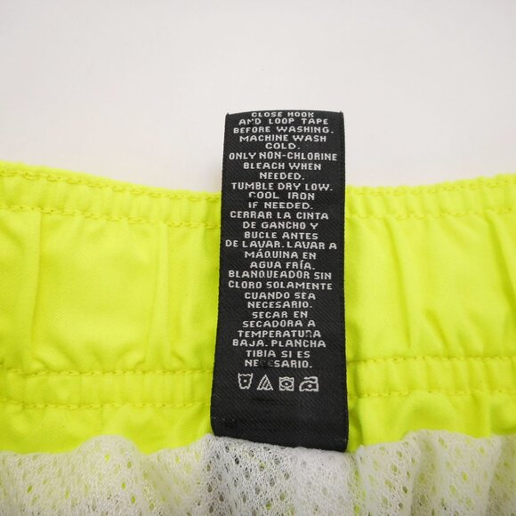 OP Ocean Pacific Men's M Board Shorts Gray Yellow Swim Trunks Beach Pool Pockets - Picture 5 of 9